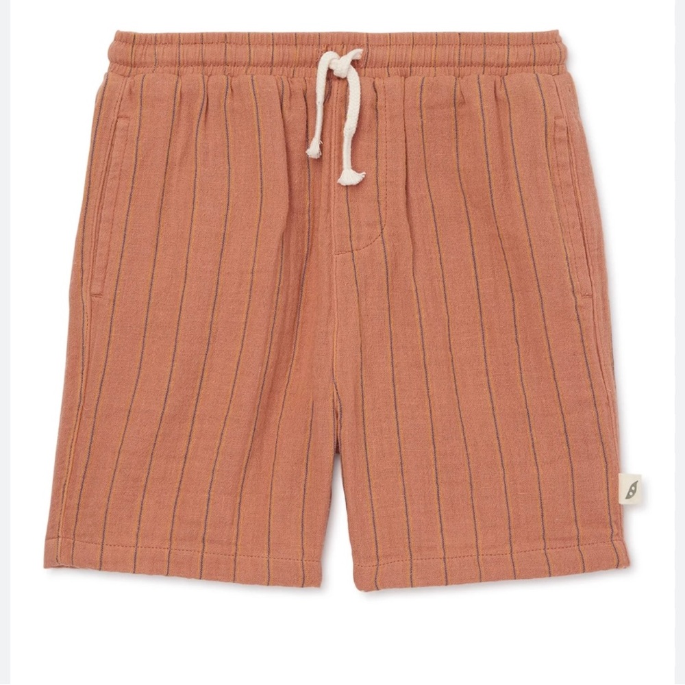 Easy—Peasy Boys Gauze Pull On Shorts in Dark Coral Size 18 Months